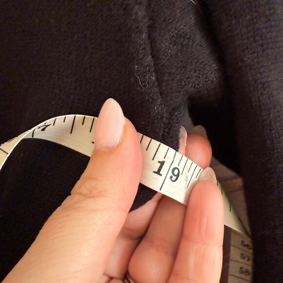 WILFRED | Aritzia Cyprie Black Merino Wool Roll Neck Mock Neck Sweater | Medium - Picture 8 of 9